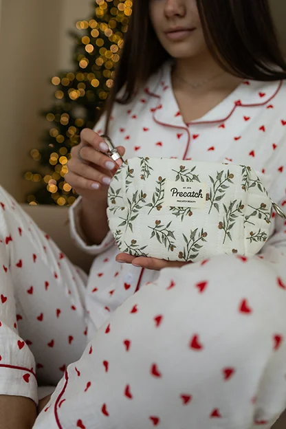 Косметичка «Precatch», Зелені гілочки | PeachBlossom