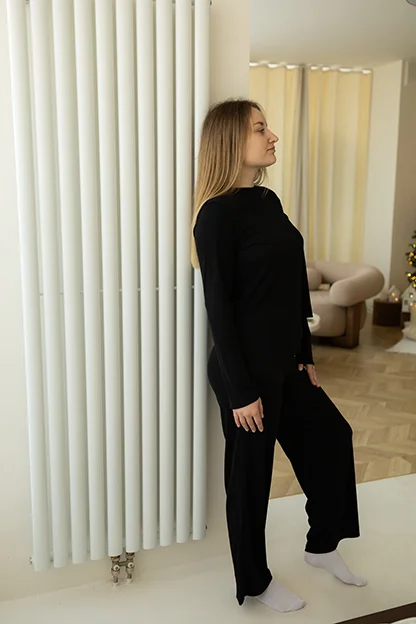 піжама з прошви чорна ромб